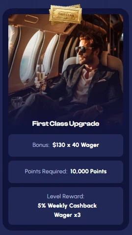 First Class Upgrade Loyalty Program Level